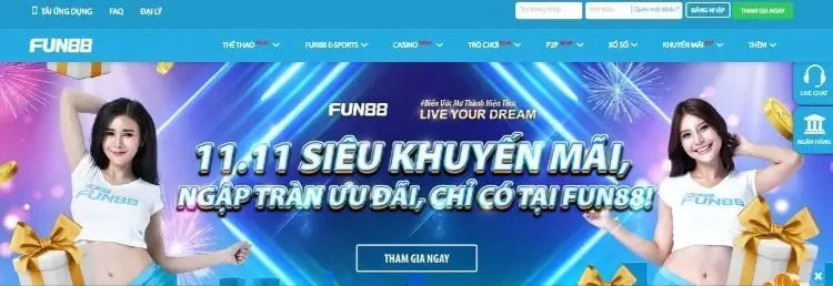 Fun88 là nhà cái nổi tiếng tặng tiền cược hấp dẫn | JBO VietNam